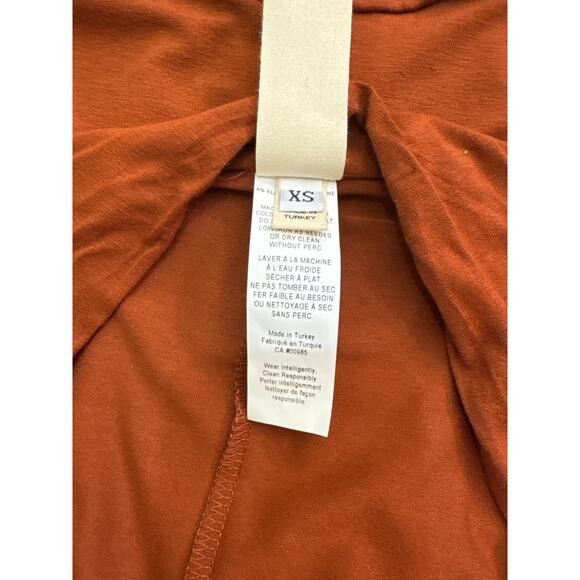 Zero + Maria Cornejo Long Sleeve Rust Blouse - Size XS - Picture 7 of 8